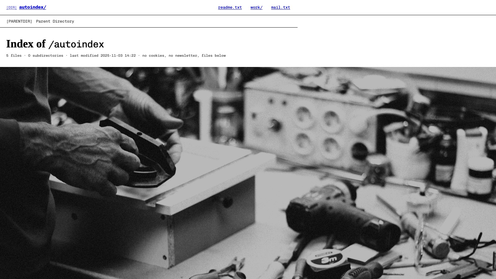 Autoindex screenshot 1