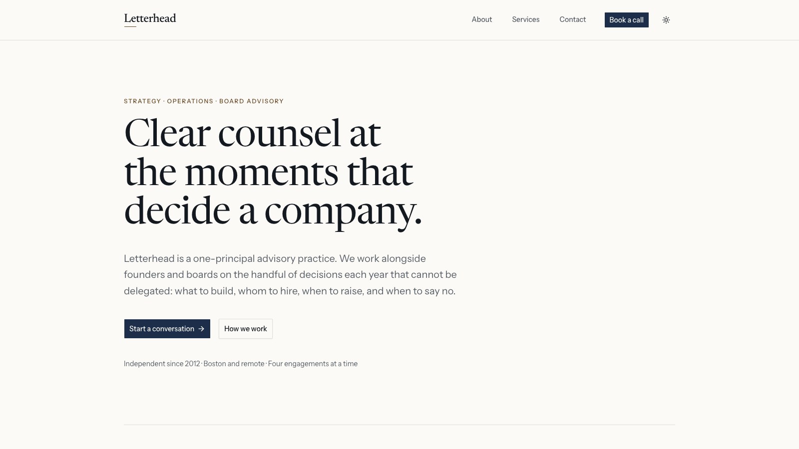 Letterhead screenshot 1