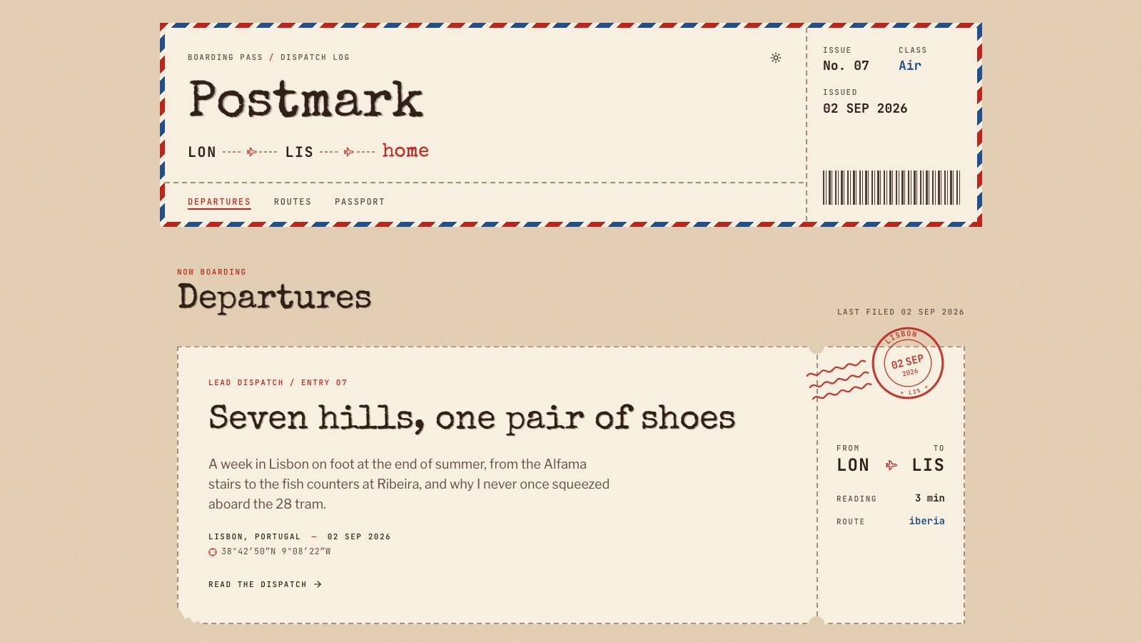 Postmark screenshot 1