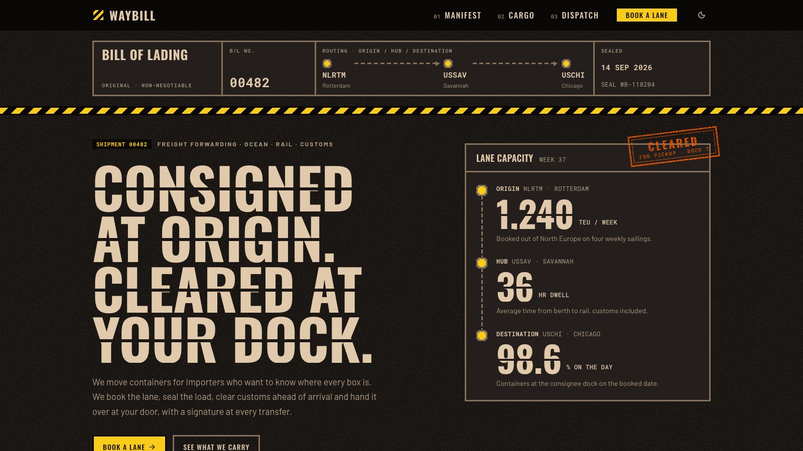 Waybill screenshot 2