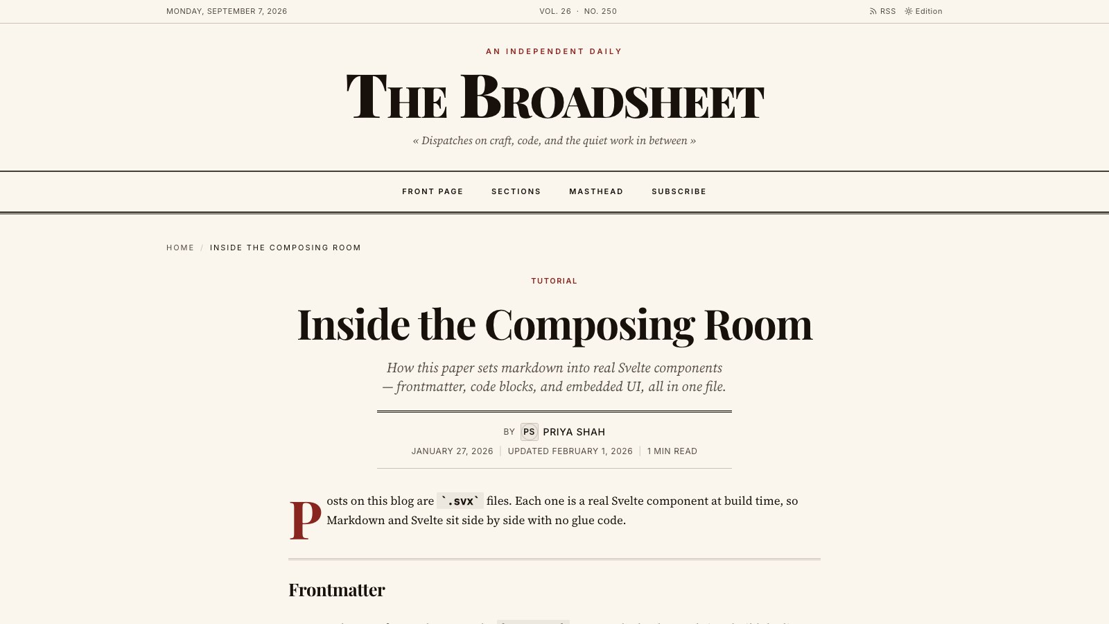Broadsheet screenshot 3