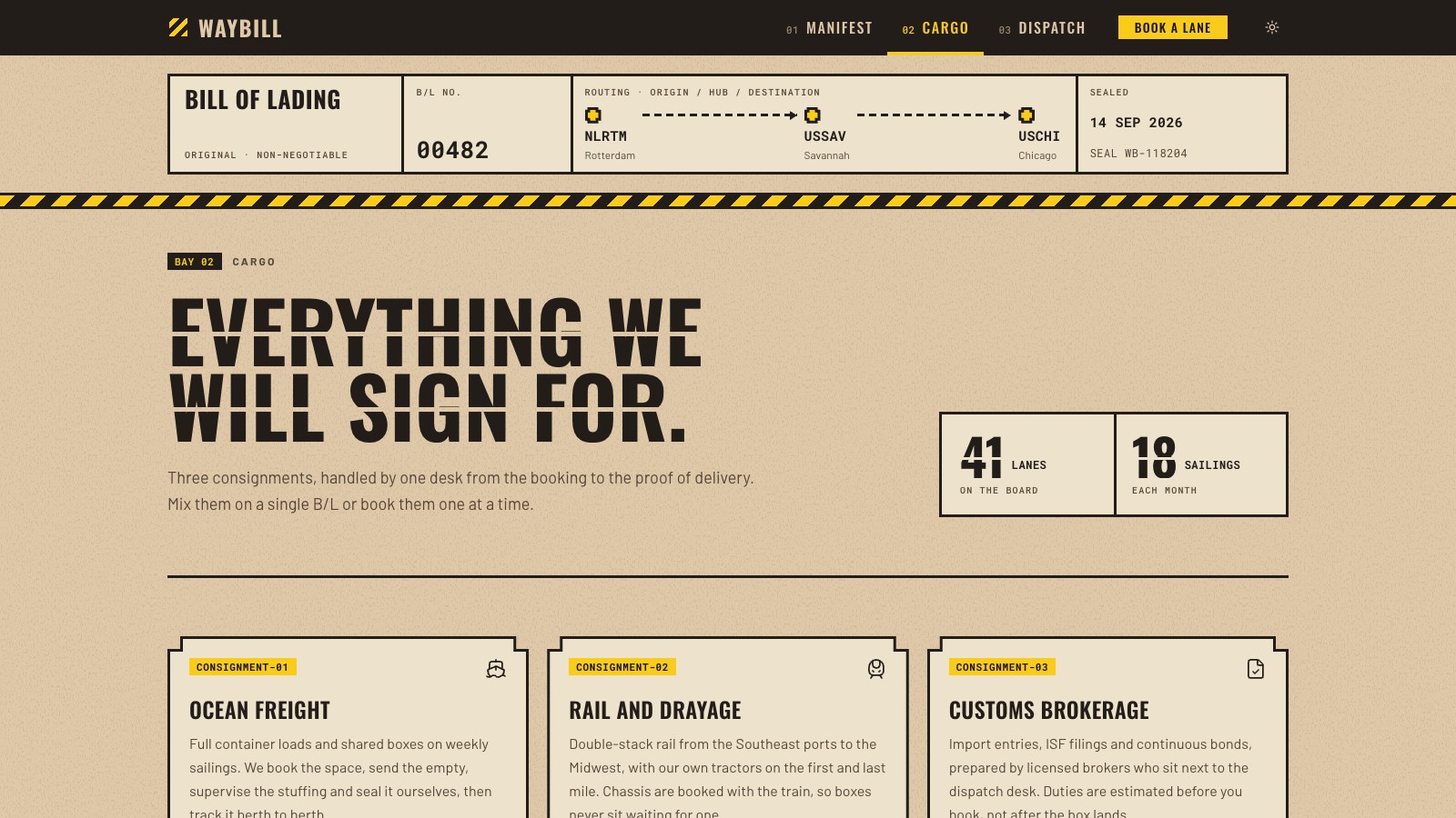 Waybill screenshot 3