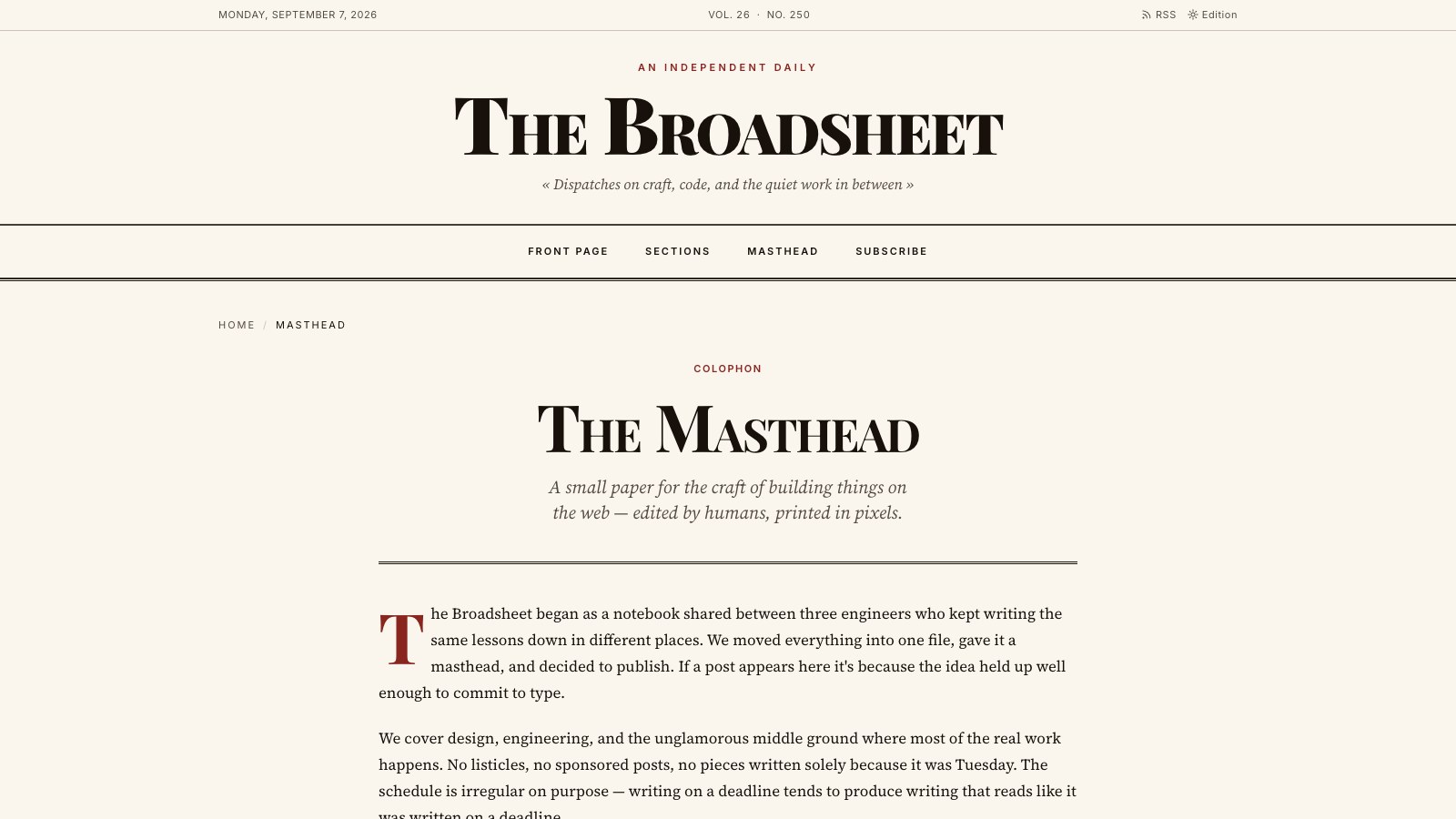 Broadsheet screenshot 4