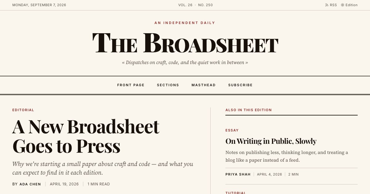 Broadsheet