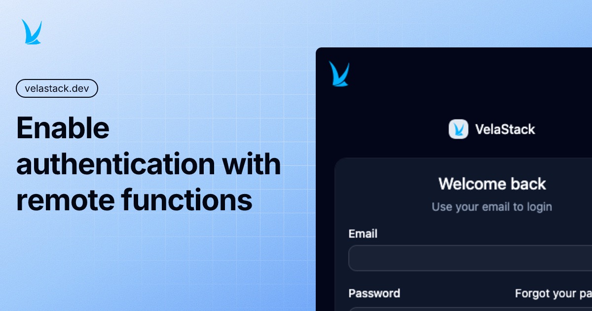 Authentication with remote functions