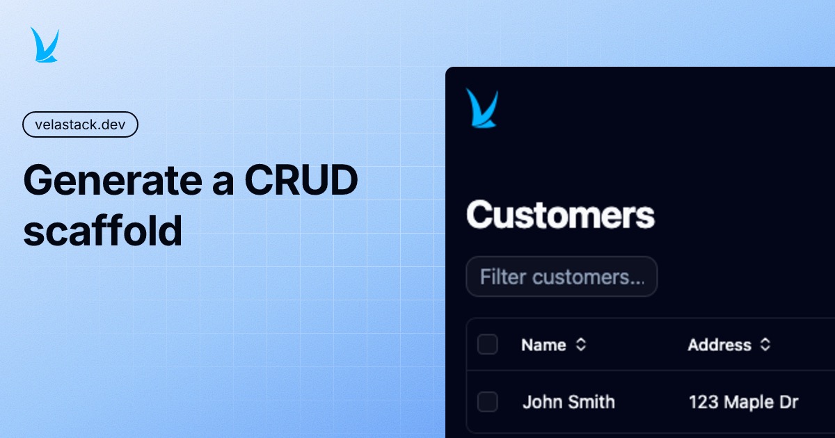 CRUD scaffold